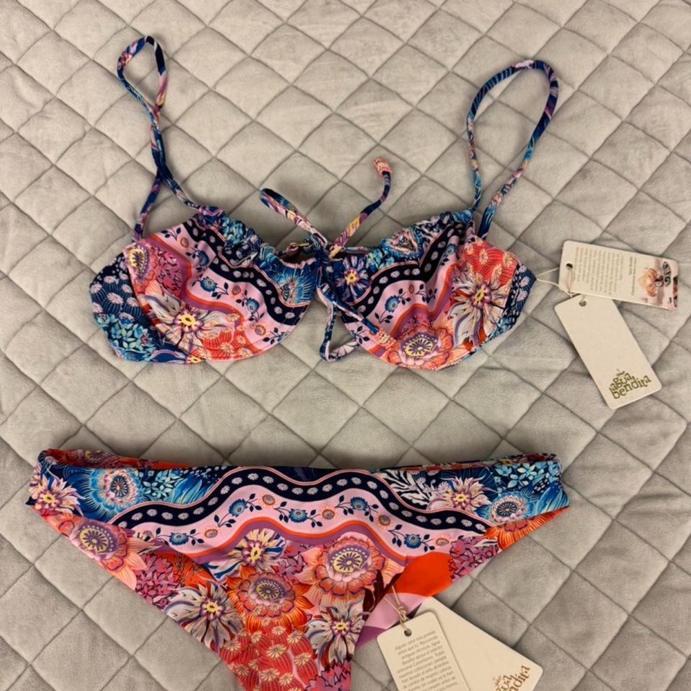 Agua Bendita Diving Into Dreams Freya Boreal Underwire Bikini Top and Bottom